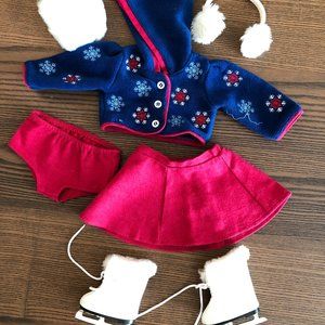 American Girl Doll Clothing - Molly Ice Skate Outfit